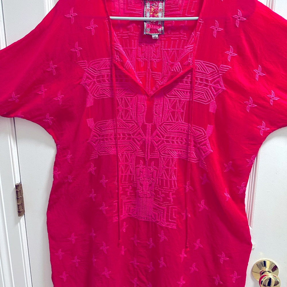 Gorgeous Johnny Was Hot Pink Tunic! - Picture 2 of 5